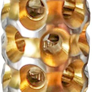 BVMKNI Boîtier de Porte-clés à Tubes Lumineux en Titane, for la Survie en Plein air, équipement EDC, Accessoires de Camping (Tubes en Tritium Non Inclus)(Yellow)