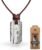 Wazoo Survival Gear Pendentif pierre à aiguiser Viking | Collier aiguiseur de couteaux | Novaculite Arkansas sur cordon en cuir | Nœud d’inspiration nordique | Fabriqué aux États-Unis